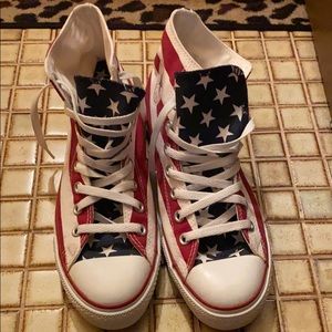 CONVERSE W9 M7 YOUR 1ST PAIR OF RED BOTTOMS LOL